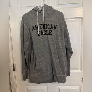 American Eagle Outfitters Men's Heather Gray Hoodie Size Large Tall